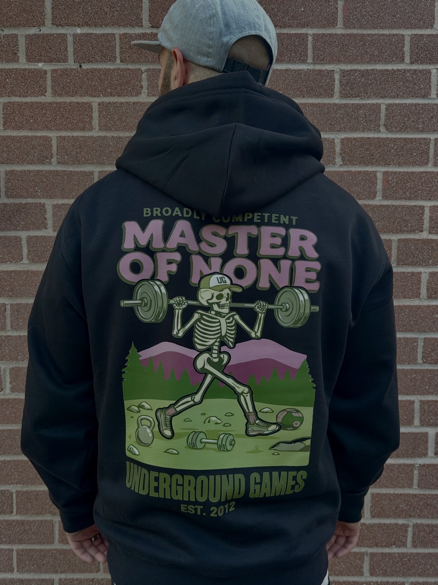 MASTER OF NONE HOODIE (Black/Multi)