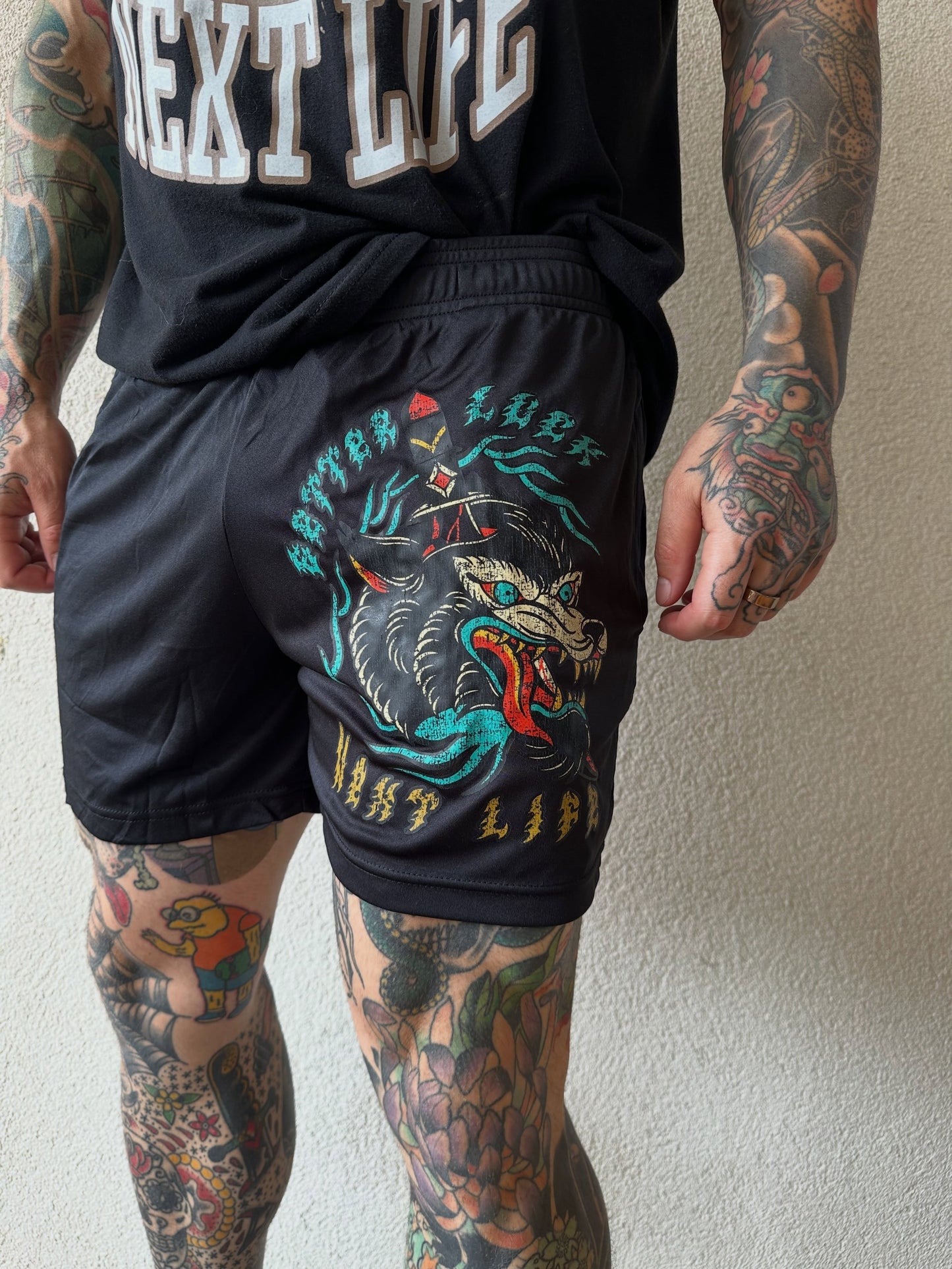 BETTER LUCK NEXT LIFE "WOLF" 4.5" INSEAM SHORTIES