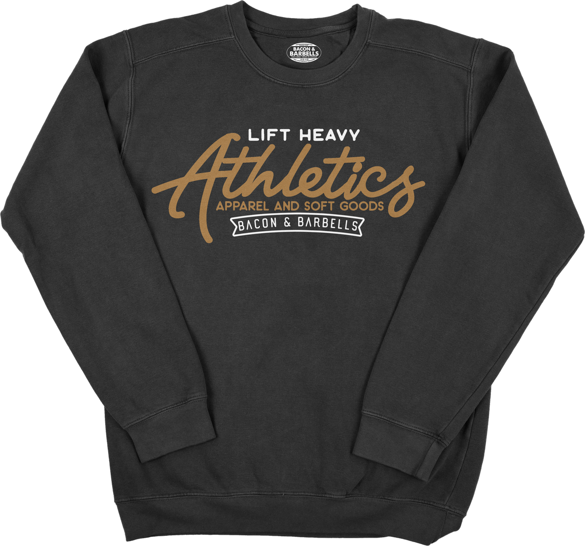 LIFT HEAVY ATHLETICS CREWNECK (Black/Cream/Rust)