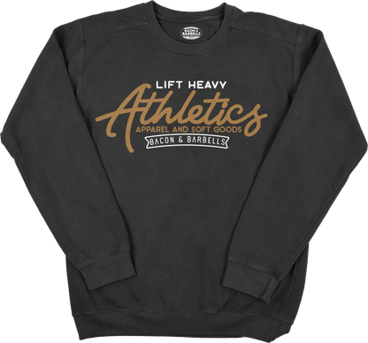 LIFT HEAVY ATHLETICS CREWNECK (Black/Cream/Rust)
