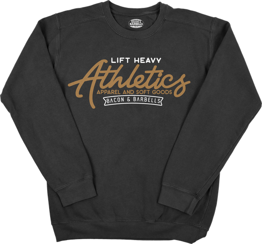 LIFT HEAVY ATHLETICS CREWNECK (Black/Cream/Rust)