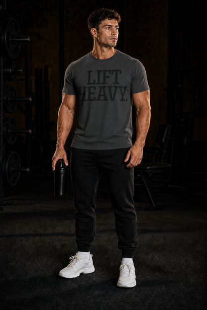 LIFT HEAVY (Black/Heathered Dark Grey)