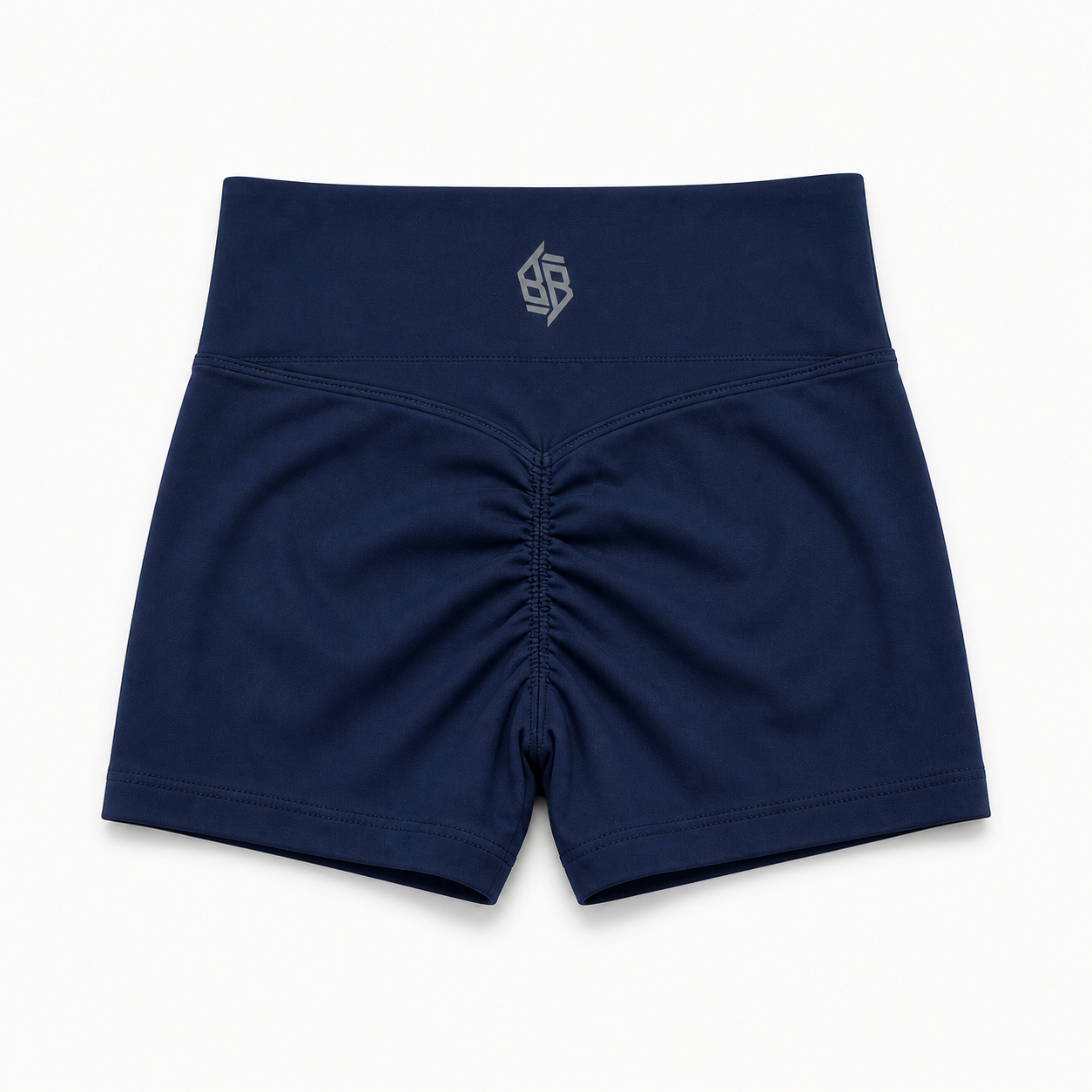 "B/B STAPLE" High Waisted Seamless Athletic Shorts (Multi/3M Reflective)