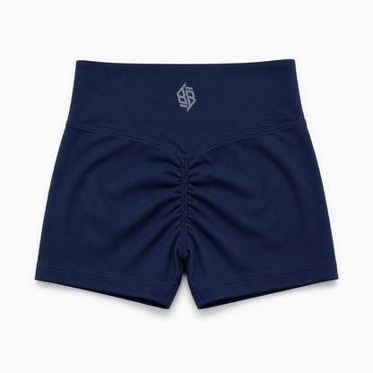 "B/B STAPLE" High Waisted Seamless Athletic Shorts (Multi/3M Reflective)