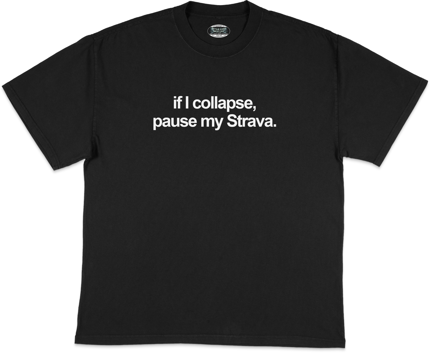 IF I COLLAPSE TEE (Black/White)