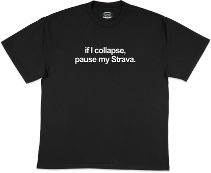 IF I COLLAPSE TEE (Black/White)