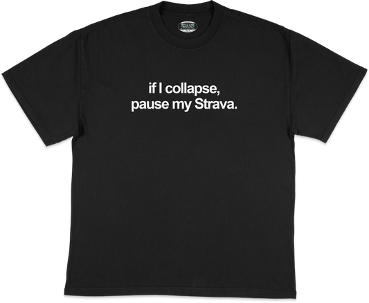 IF I COLLAPSE TEE (Black/White)