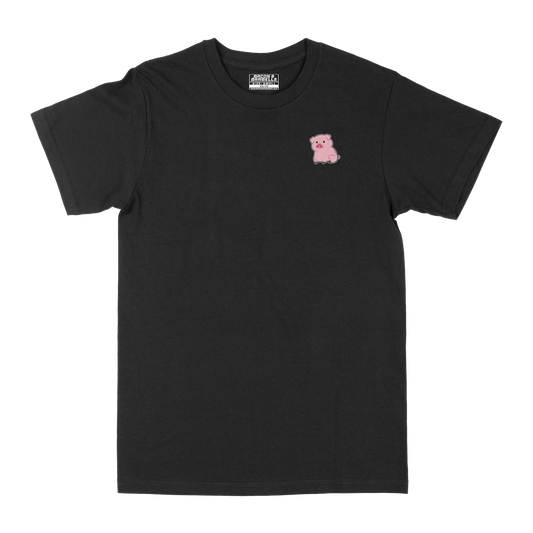 THE PIGGY TEE (Black/Oink)