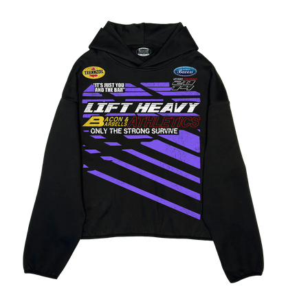 RACE TEAM #2 "ONLY THE STRONG SURVIVE" TECH-FLEECE HOODIE (Multi/Black)