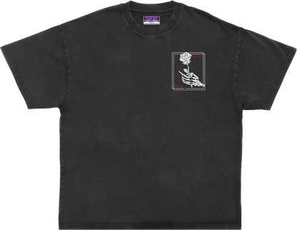BETTER LUCK NEXT LIFE "BLOOD ROSE" OVERSIZED HEAVYWEIGHT TEE (Acid Wash/Multi)