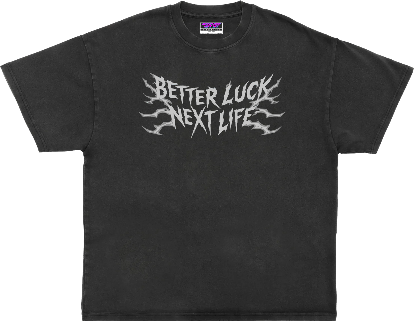 BETTER LUCK NEXT LIFE "SKULL CHALICE" OVERSIZED HEAVYWEIGHT TEE (Acid Wash/Multi)