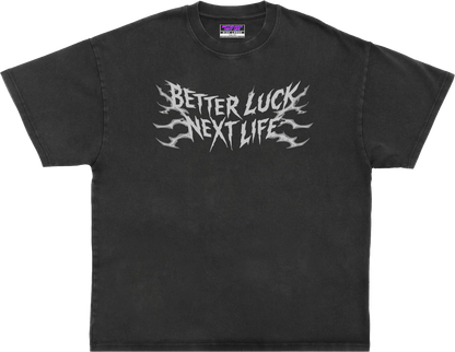 BETTER LUCK NEXT LIFE "SKULL CHALICE" OVERSIZED HEAVYWEIGHT TEE (Acid Wash/Multi)