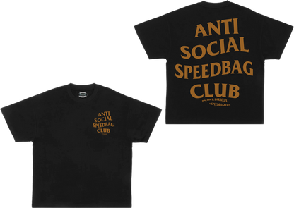 ANTI SOCIAL SPEEDBAG CLUB OVERSIZED HEAVYWEIGHT TEE (Black/Rust/@speedbagbert Collab)