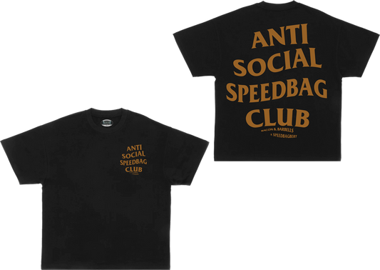 ANTI SOCIAL SPEEDBAG CLUB OVERSIZED HEAVYWEIGHT TEE (Black/Rust/@speedbagbert Collab)