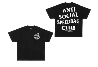 ANTI SOCIAL SPEEDBAG CLUB OVERSIZED HEAVYWEIGHT TEE (Black/White/@speedbagbert Collab)
