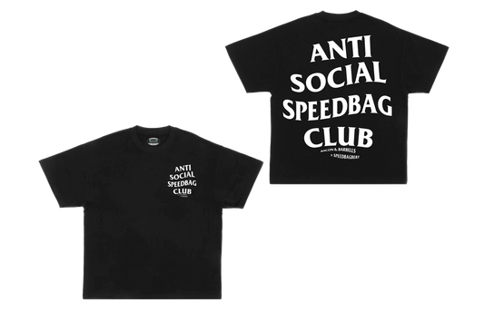 ANTI SOCIAL SPEEDBAG CLUB OVERSIZED HEAVYWEIGHT TEE (Black/White/@speedbagbert Collab)