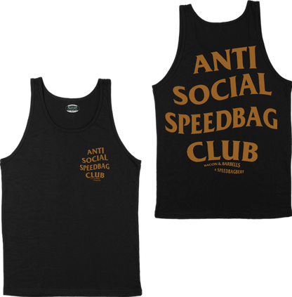 ANTI SOCIAL SPEEDBAG CLUB TANK TOP (Black/Rust/@speedbagbert Collab)
