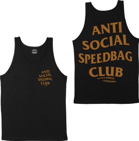 ANTI SOCIAL SPEEDBAG CLUB TANK TOP (Black/Rust/@speedbagbert Collab)