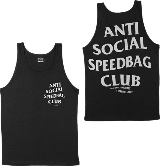 ANTI SOCIAL SPEEDBAG CLUB TANK TOP (Black/White/@speedbagbert Collab)