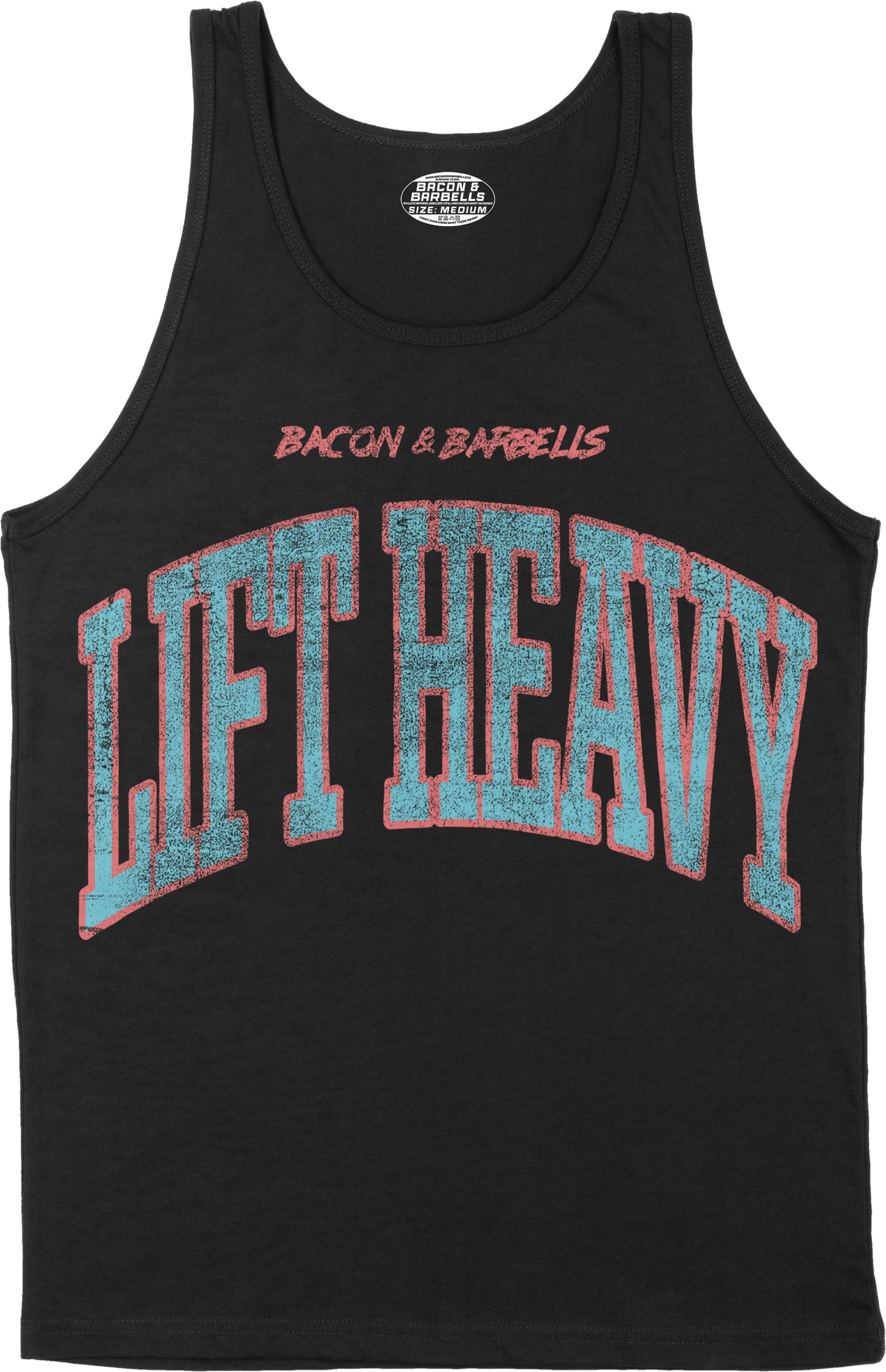 LIFT HEAVY COLLEGIATE TANK TOP (Black/Multi)