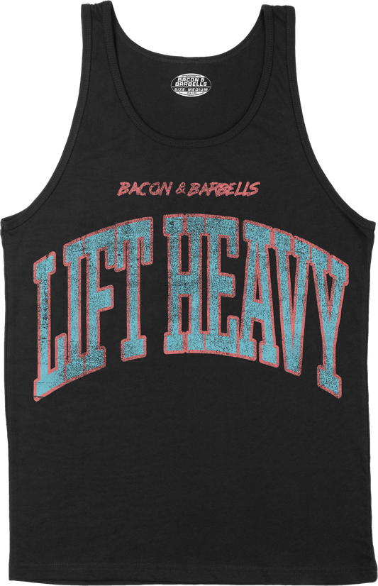 LIFT HEAVY COLLEGIATE TANK TOP (Black/Multi)