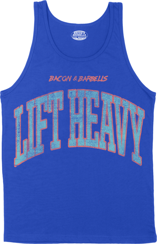 LIFT HEAVY COLLEGIATE TANK TOP (Blue/Multi)