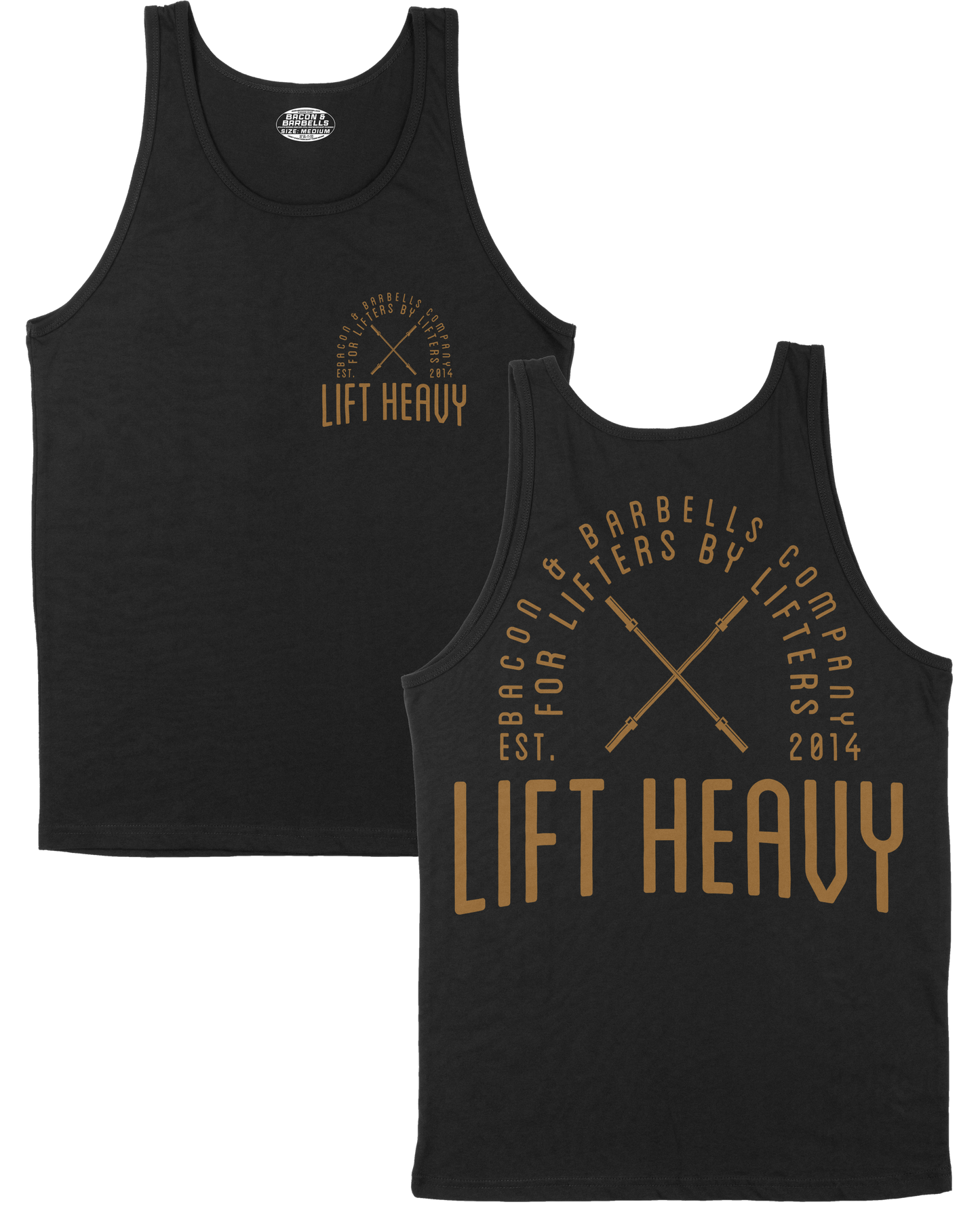 FOR LIFTERS/BY LIFTERS TANK TOP (Black/Rust)
