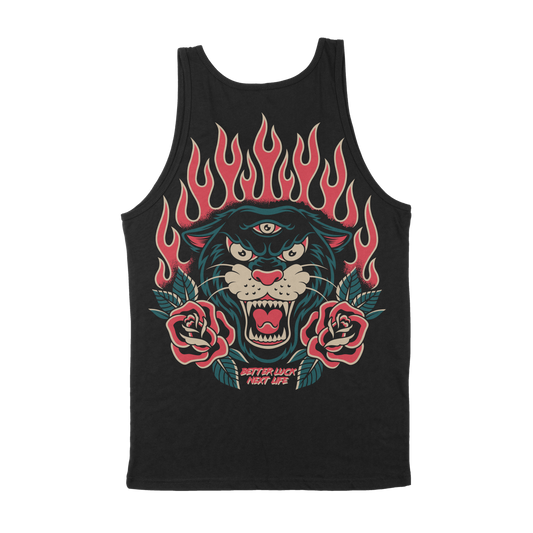 BETTER LUCK NEXT LIFE "PANTHER" TANK TOP (Black/Multi)