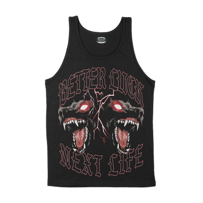 BETTER LUCK NEXT LIFE "HELLHOUNDS" TANK TOP (Black/Multi)