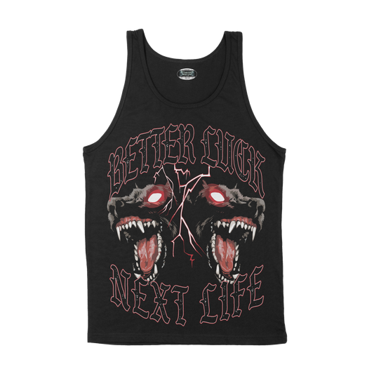 BETTER LUCK NEXT LIFE "HELLHOUNDS" TANK TOP (Black/Multi)