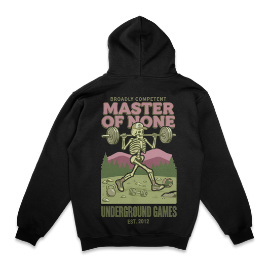 MASTER OF NONE HOODIE (Black/Multi)
