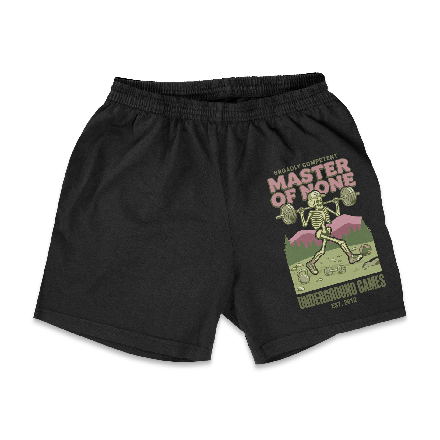 MASTER OF NONE 4.5" INSEAM SHORTIES (Black/White)