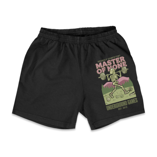 MASTER OF NONE 4.5" INSEAM SHORTIES (Black/White)