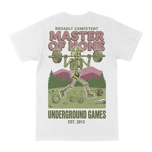 MASTER OF NONE TEE (White/Multi)