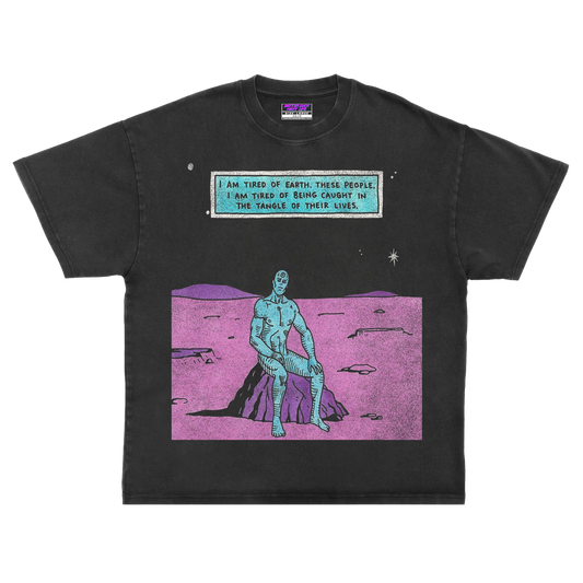 BETTER LUCK NEXT LIFE "CAUGHT IN THE TANGLE" HEAVYWEIGHT OVERSIZED TEE (Acid Wash/Multi)