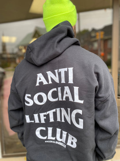 ANTI SOCIAL LIFTING CLUB Hoodie (Black/White)